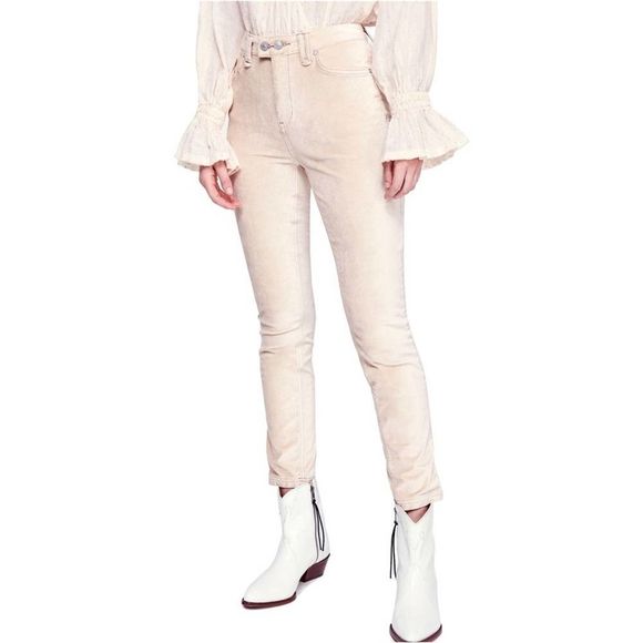 Free People Pants - Free people velvet skinny stretch pant